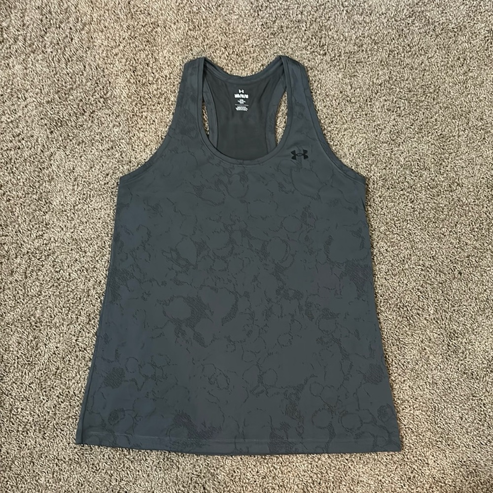 Women’s Under Armour Racer back tank top. New with tags!
